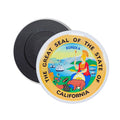 Round Magnet - State Seal California - USA