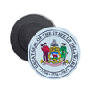 Round Magnet - State Seal Delaware - USA