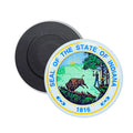 Round Magnet - State Seal Indiana - USA