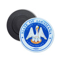 Round Magnet - State Seal Louisiana - USA