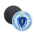 Round Magnet - State Seal Massachusetts - USA