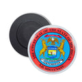 Round Magnet - State Seal Michigan - USA