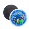 Round Magnet - State Seal Nebraska - USA