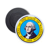 Round Magnet - State Seal Washington - USA