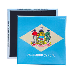 Square Magnet - State Flag DELAWARE - USA