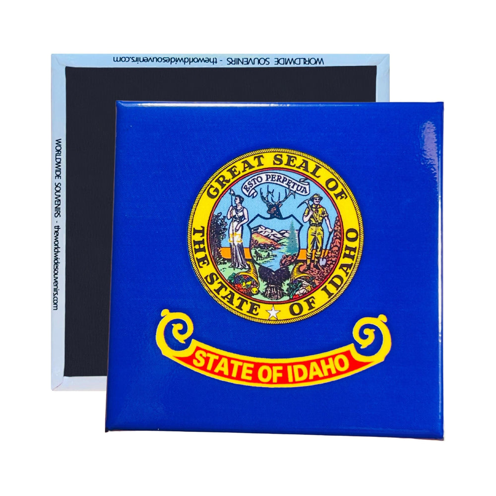 Square Magnet - State Flag IDAHO - USA
