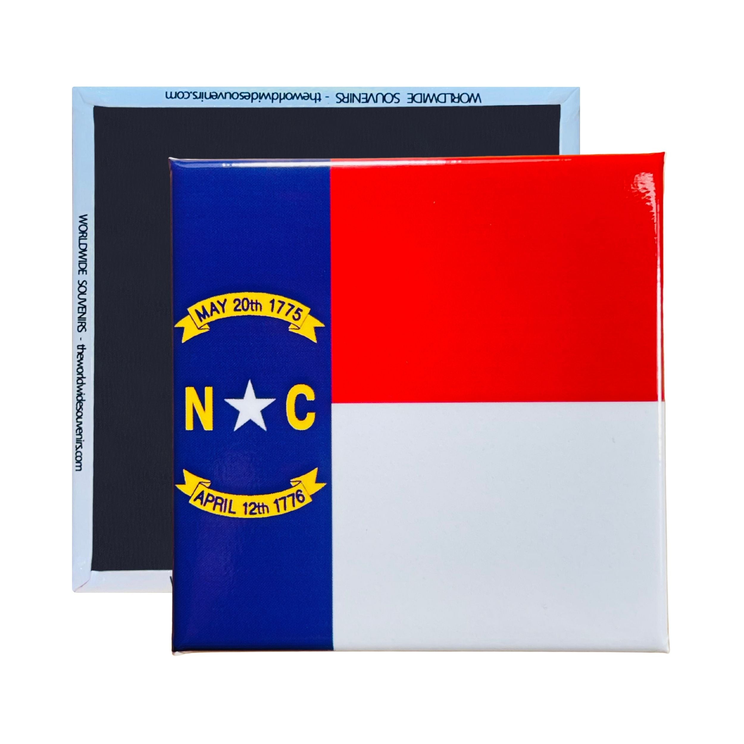 Square Magnet - State Flag NORTH CAROLINA - USA