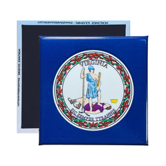 Square Magnet - State Flag VIRGINIA - USA