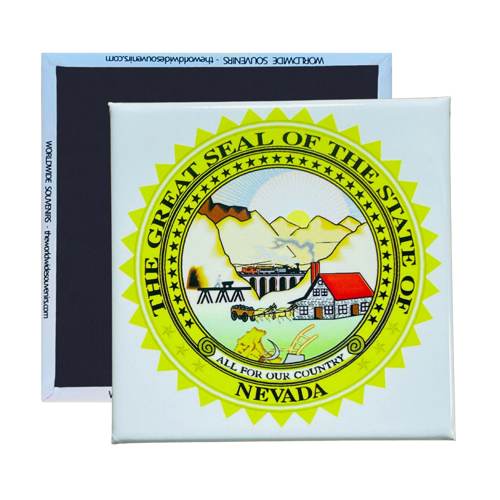 Square Magnet - State Seal NEVADA - USA