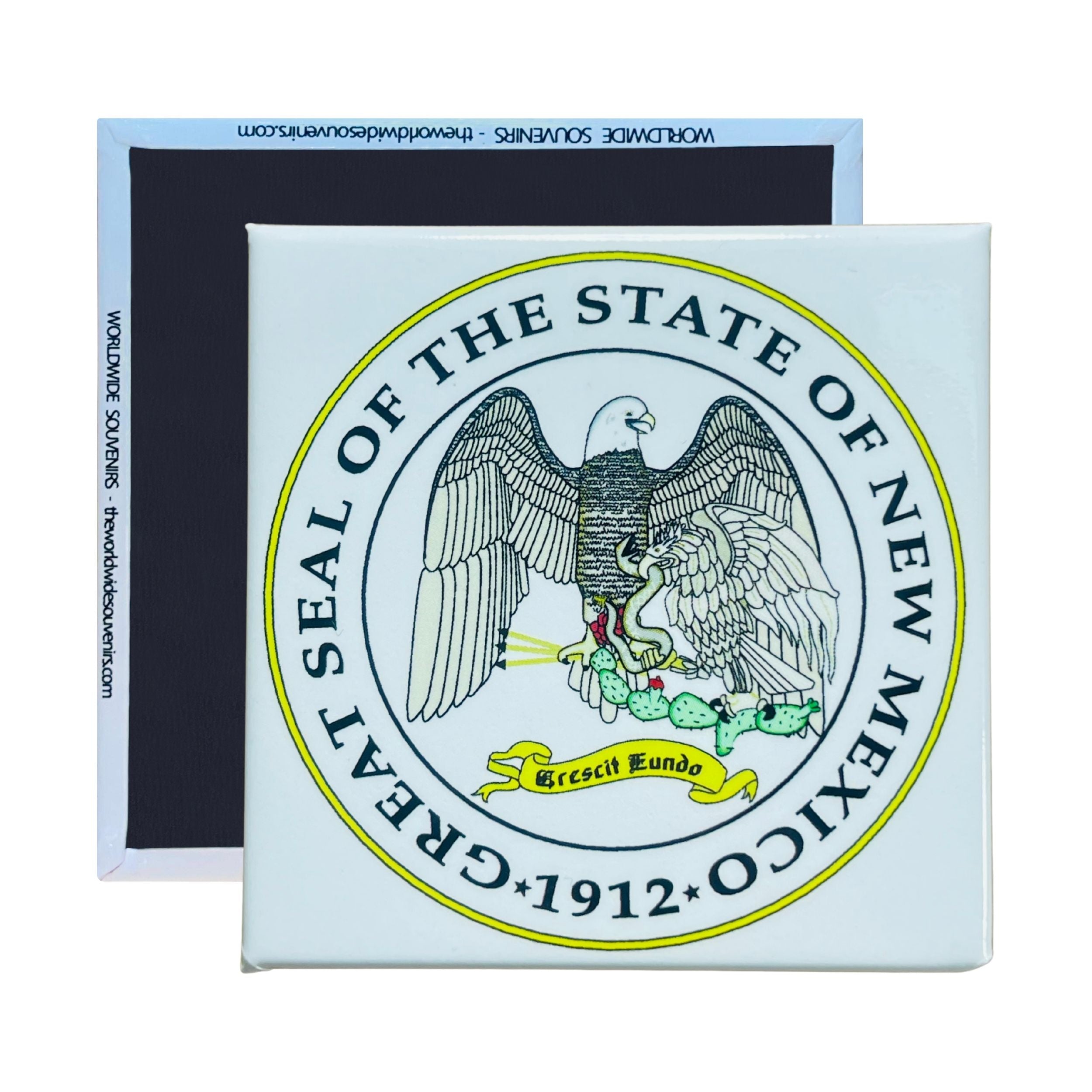 Square Magnet - State Seal NEW MEXICO - USA