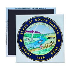 Square Magnet - State Seal SOUTH DAKOTA - USA