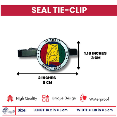 Tie Clip - State Seal Alabama - USA