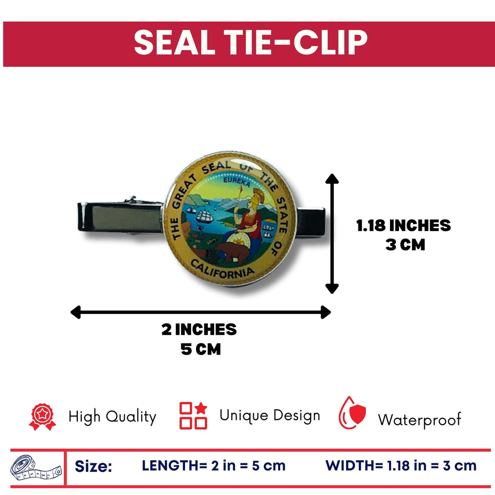 Tie Clip - State Seal California - USA