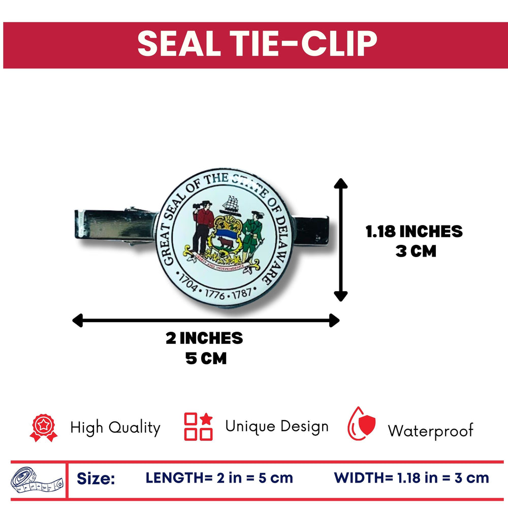 Tie Clip - State Seal Delaware - USA