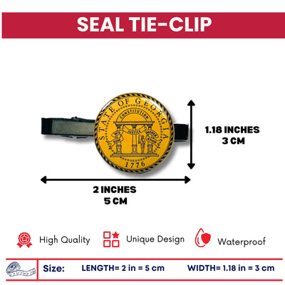 Tie Clip - State Seal Georgia - USA