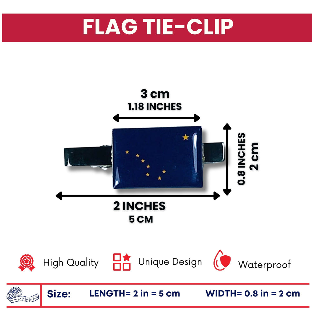 Tie Clip - State Flag Alaska - Usa