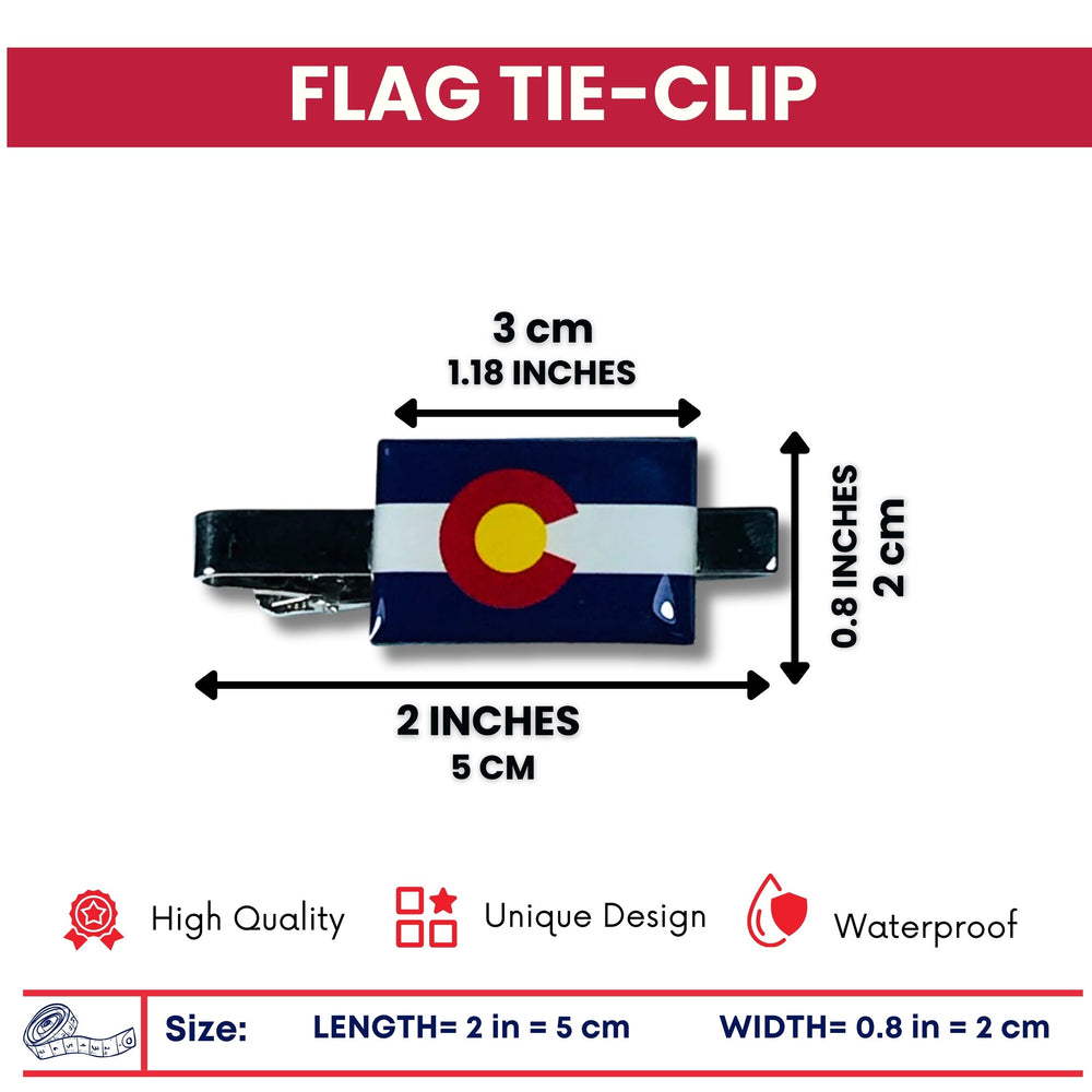 Tie Clip - State Flag Colorado - Usa