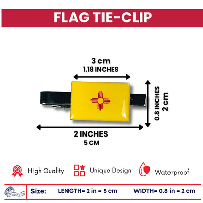 Tie Clip - State Flag New Mexico - Usa