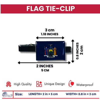 Tie Clip - State Flag New York - Usa