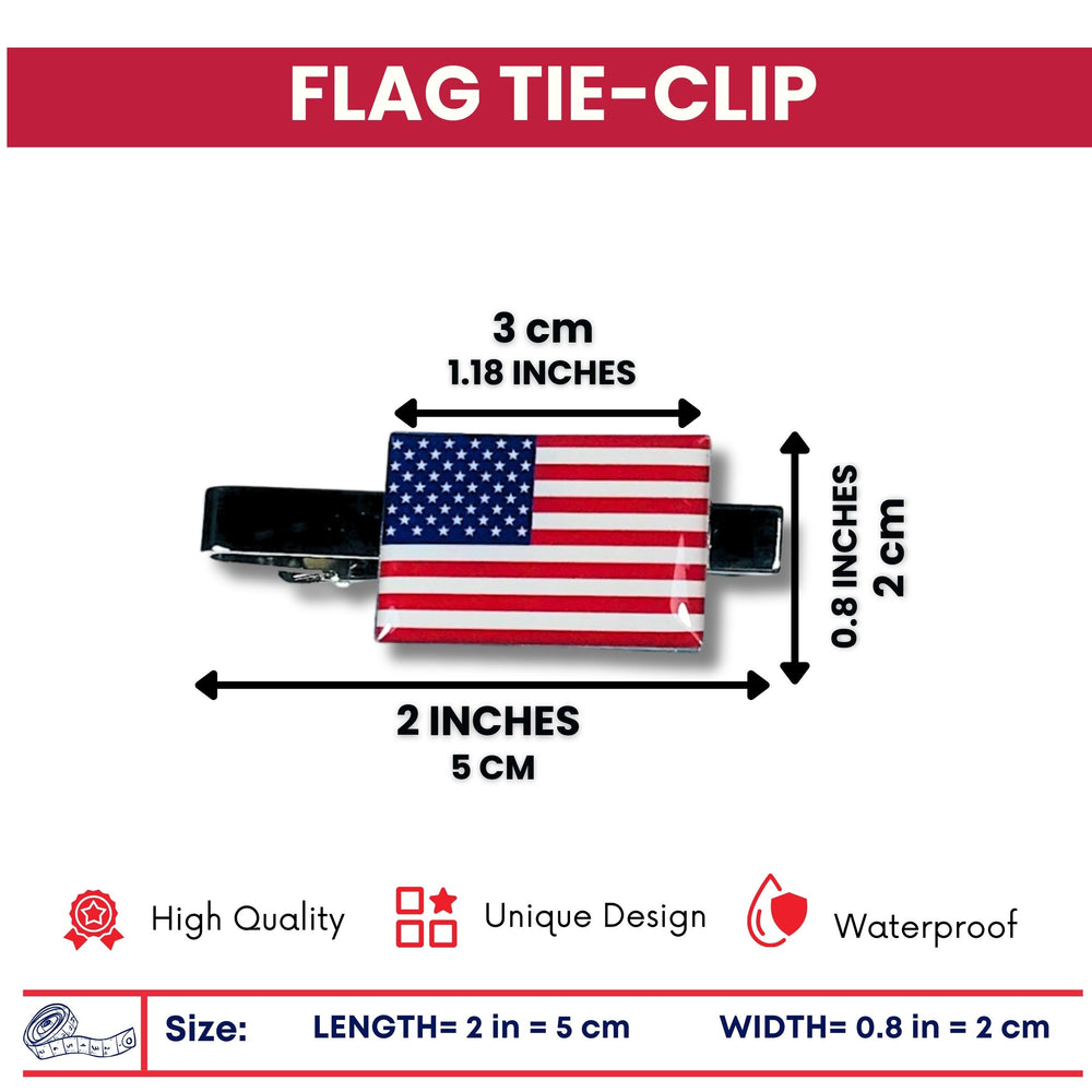 Tie Clip - Flag United States - Usa