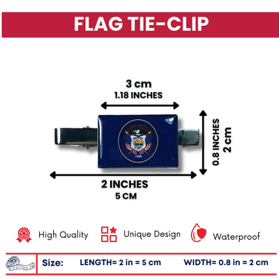 Tie Clip - State Flag Utah - Usa
