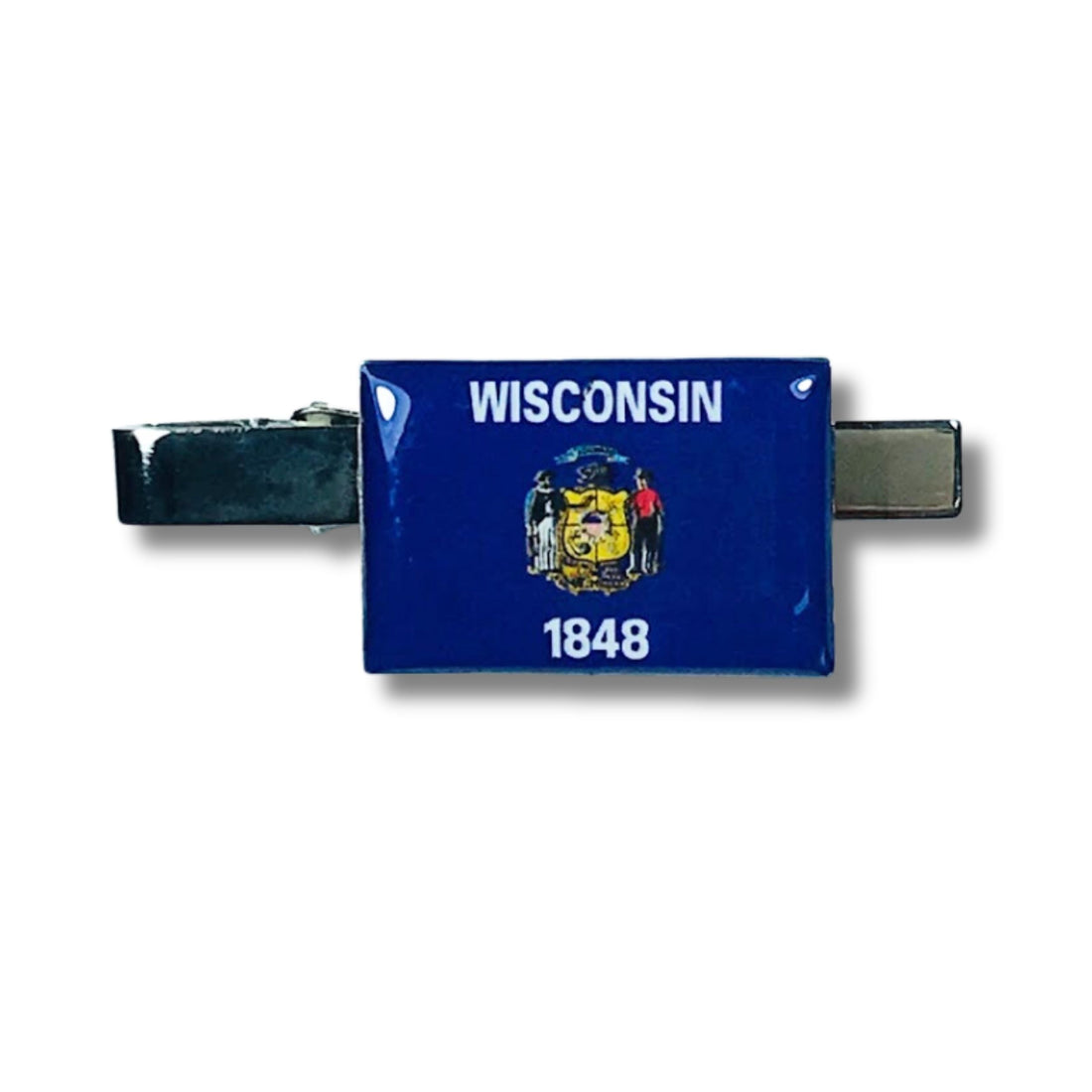 Tie Clip - State Flag Wisconsin - USA
