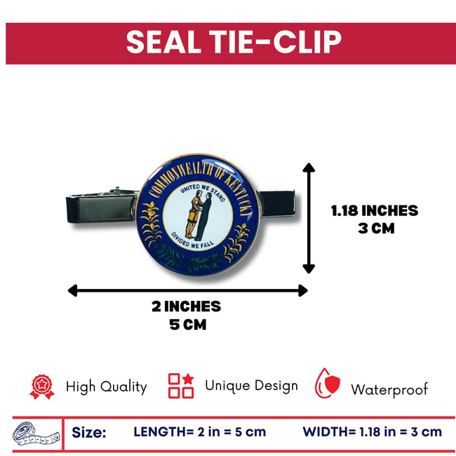 Tie Clip - State Seal Kentucky - USA