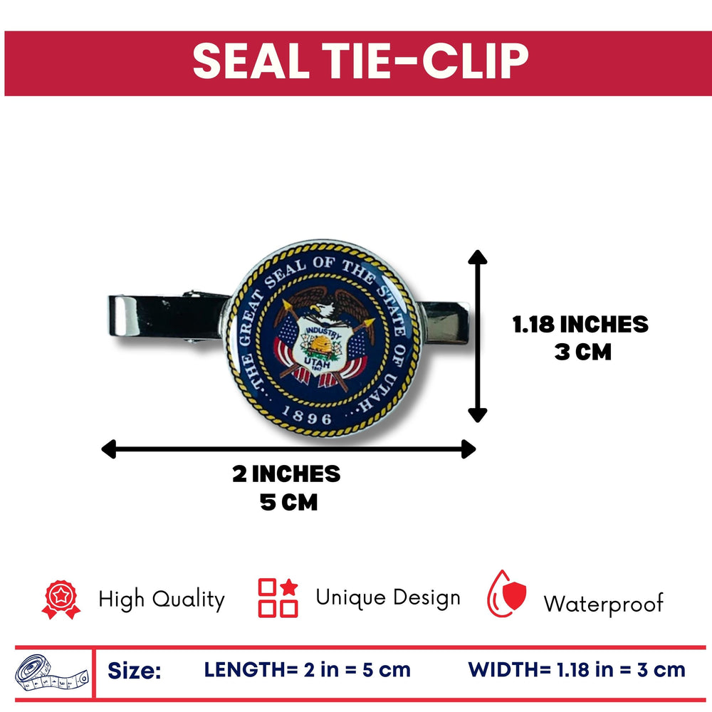 Tie Clip - State Seal Utah - USA