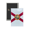 Vertical Button - State Flag Florida - USA