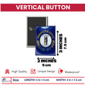 Vertical Button - State Flag Kentucky - USA