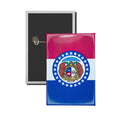 Vertical Button - State Flag Missouri - USA