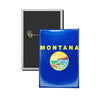 Vertical Button - State Flag Montana - USA