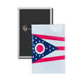 Vertical Button - State Flag Ohio - USA