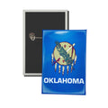 Vertical Button - State Flag Oklahoma - USA