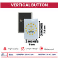 Vertical Button - State Flag Rhode Island - USA