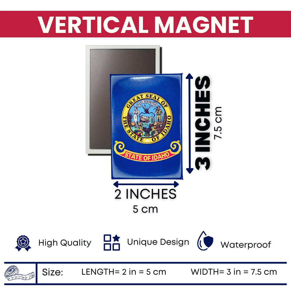 Vertical Magnet - State Flag Idaho - USA