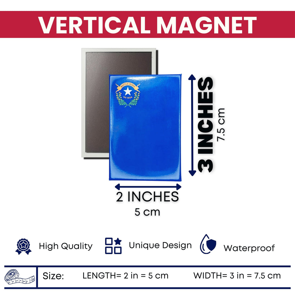 Vertical Magnet - State Flag Nevada - USA