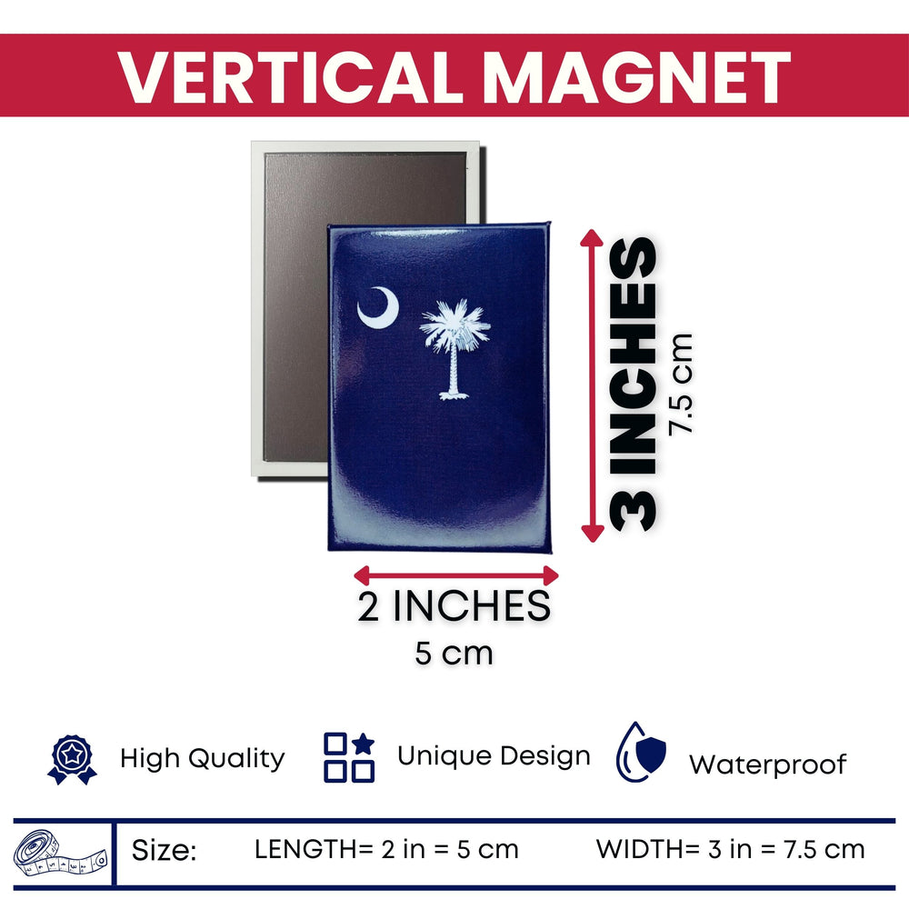 Vertical Magnet - State Flag South Carolina - USA