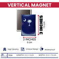 Vertical Magnet - State Flag South Carolina - USA