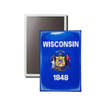 Vertical Magnet - State Flag Wisconsin - USA