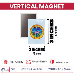 Vertical Magnet - State Seal Iowa - USA