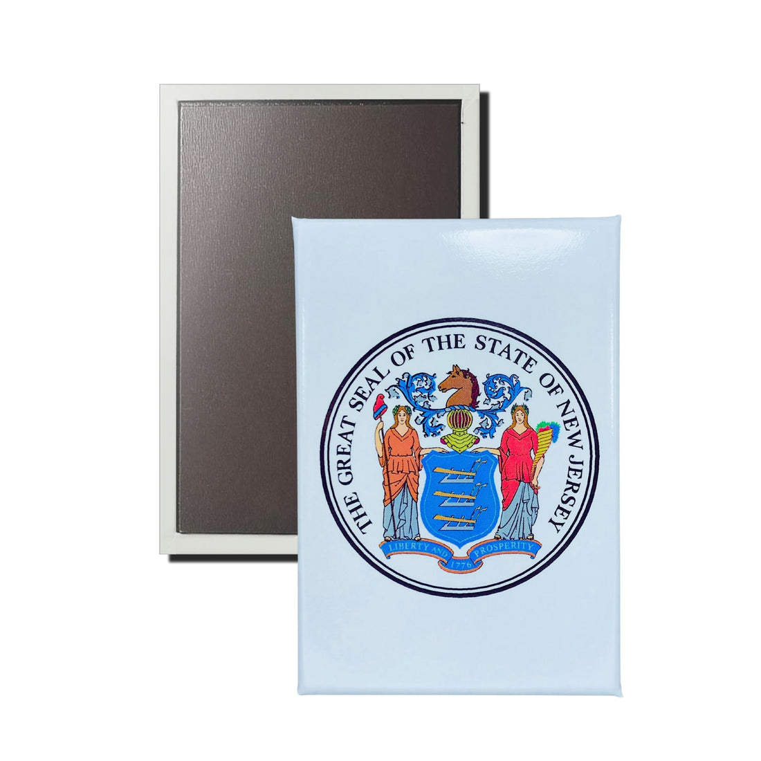 Vertical Magnet - State Seal New Jersey - USA