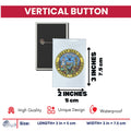 Vertical Button - State Seal Idaho - USA