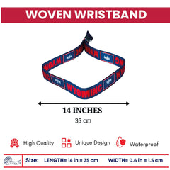Woven Wristband – State Flag Wyoming – USA – P1934
