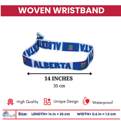 Woven Wristband - Flag of Alberta – Canadá – P2541