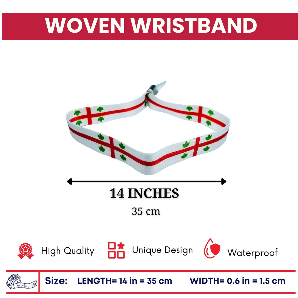 Woven Wristband - Flag Anglican Church of Canada - P1425