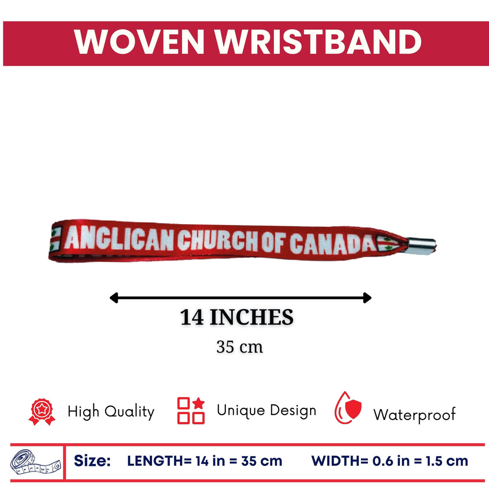 Woven Wristband - Flag Anglican Church of Canada – P1426