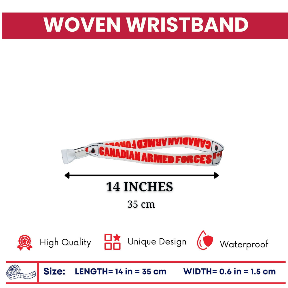 Woven Wristband – Flag Canadian Armed Forces – Canadá - P2517