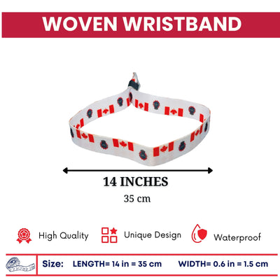 Woven Wristband – Flag Canadian Armed Forces – Canadá – P2516