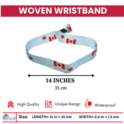 Woven Wristband – Flag Canadian Army – Canadá – P1464